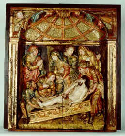 'Llanto sobre Cristo muerto.' Annimo. Hacia 1550